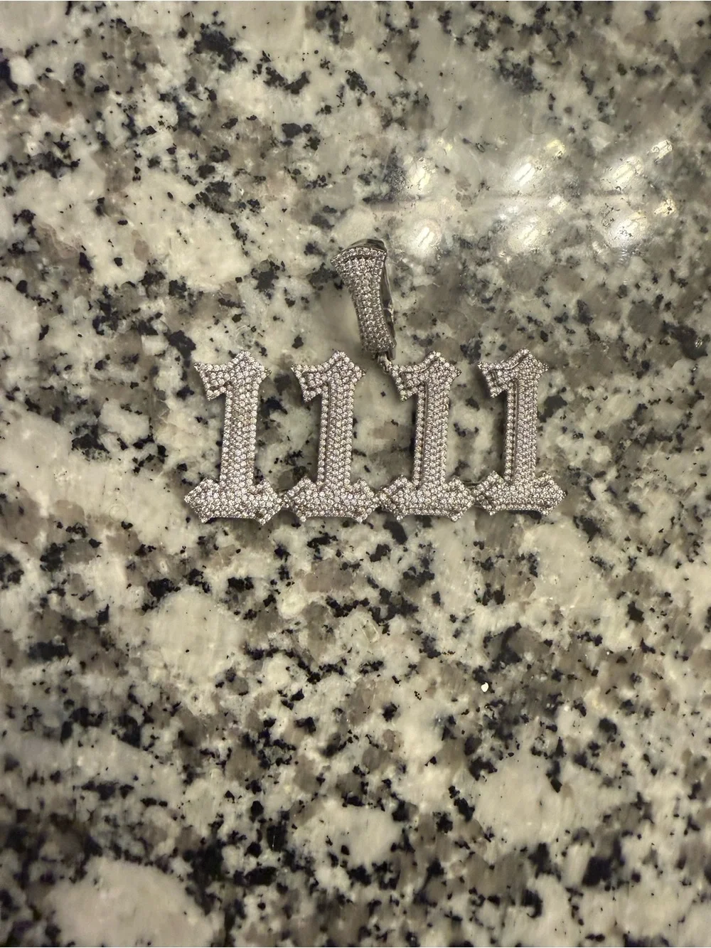 ‘1111' Number Pendant - Silver Stainless Steel